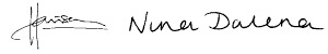 Signatures reproduced from a custom font